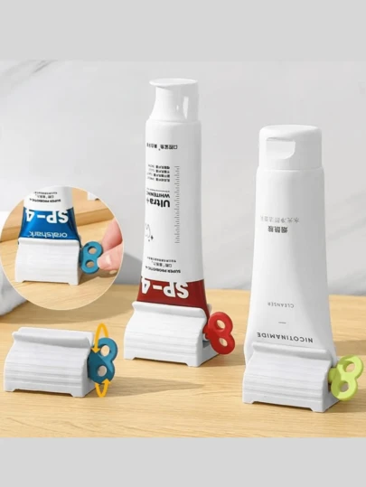 Manual Toothpaste Squeezer, Slouchy Hand Cream & Face Wash Dispenser, Toothpaste Tube Squeezer, Sample Roller, Creative DIY Toothpaste Squeezer, Pet Toothpaste, School & Kindergarten Essential, Birthday & Graduation Gift