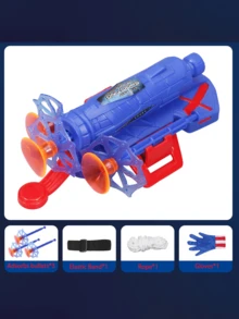 蜘蛛丝发射器软弹玩具，男女通用角色扮演道具，套装包含手套+发射器+吸盘+绳子 - 彩色 - 查看 16