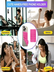 Cốc hút silicon hai mặt đa năng, miếng hút siêu dính, đồ dùng tiệc tùng, thích hợp làm giá đỡ điện thoại, giá đỡ trên bảng điều khiển ô tô, kính cửa sổ, máy tính bảng, giá đỡ GPS, đồ dùng gia đình. - Nhiều màu - Xem 5