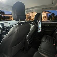 车载后座手机支架，磁吸+夹式通用设计，兼容MagSafe和非磁吸手机，伸缩调节，360°旋转，稳固安全，非常适合孩子看动画片和长途旅行，适用于所有手机型号 - 多款式 - 查看 8