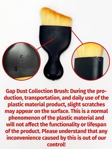 1pc Black Keyboard Cleaning Brush With Soft Bristles, Suitable For Cleaning Crevices, Car Interior, Desktops, Home, Office, Computers, Keyboards, Car Decor, Dusting Tool, Ideal For Students Back To School Office Desk Accessories Desk Accessories Office Supplies Office Accessories - A - View 10