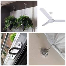 5pcs Stainless Steel Thickened Ceiling Hook, Heavy Duty Hanging Hook For Fans, Pulleys - Silver - View 11