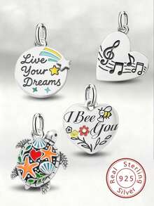 1件简约独特925纯银海龟吊坠，精致珠宝礼品，男女皆宜 - 集合2 - 查看 2