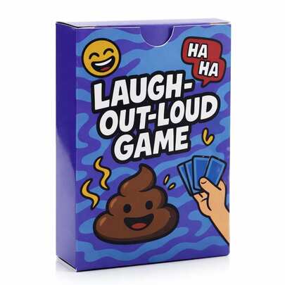 哈哈大笑游戏——一款趣味卡牌游戏，一款充满爆笑挑战的疯狂派对游戏，非常适合游戏之夜、朋友和家庭聚会，一款社交活动的疯狂破冰游戏，也是送给喜剧爱好者和派对达人的绝佳礼物。