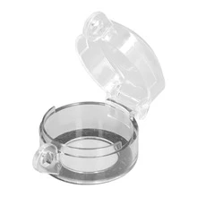 30mm Push Button Switch Protector Emergency Stop Switch Transparent Dustproof Cover BS‑02 - Clear - View 3