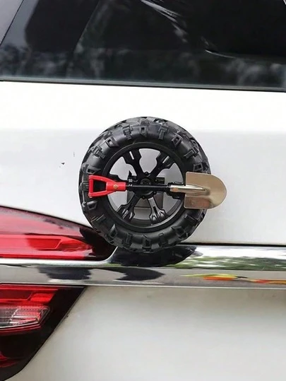 Car Rear Decor – Mini Off-Road Tire & Shovel 3D Ornament, Adhesive Tailgate Decor For SUV, Truck, Motorcycle, Creative Car Styling Decoration,Style Auto Accessory