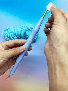 4-Speed Adjustable Punch Needle, Paired With 3.5mm Metal Needle, Even Tufting Effect, Suitable For Beginners To Make Punch Needle Carpets, DIY Tufted Carpets, Cross Stitch Works, Home Textile Embroidery Accessories For Creating Luxury Home Decor - Puncture Needle - View 7