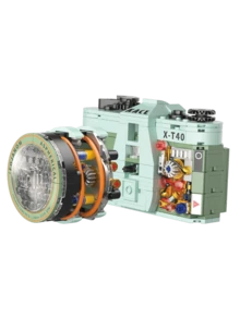 Bộ xếp hình mini 630 mảnh chủ đề máy ảnh: Đồ chơi tự lắp ráp giúp giảm căng thẳng. Lắp ráp các mô hình máy ảnh 3D cổ điển, nhiều màu sắc, đen và xanh lá cây. Có nhiều kiểu dáng khác nhau. Hoàn hảo cho những người yêu thích nhiếp ảnh và người mới bắt đầu chơi xếp hình. Tăng cường phản xạ và tư duy không gian. Tuyệt vời để trang trí nhà cửa, làm quà tặng sinh nhật và lễ hội. - Nhiều màu (Túi) - Xem 8