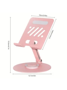 Dudukan Tablet Logam Lipat yang Dapat Diatur 360°, Cocok untuk Tablet 9.7", 10.5", 10.9", 11" Pro, Mini 4/3/2, dan Kindle E-Reader. Juga Kompatibel dengan iPhone dan Smartphone Android. Hadiah Ulang Tahun, Dudukan Ponsel untuk Keluarga dan Teman, Aksesori Ponsel. - View 8