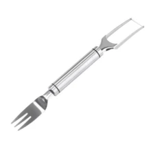 Bộ 2 món dao và nĩa ăn dưa hấu 2 trong 1 bằng thép không gỉ (màu bạc) - Bạc - Xem 8