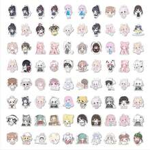 82pcs/Set Cute Anime Girl Stickers, Big-Eyed Kawaii Girl Style, PVC Material Clean Stickers, Cartoon Adorable Decor For Boxes, Furniture, Notebooks, Phones, Laptops, Fridges, Christmas, Birthday Parties - Cute Girls' New Multi-color Style - View 12