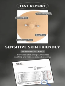 AVYRING G23 Titanium Tongue Rings 14G Nipple Piercing Jewelry Threaded Bars Nipple Tongue Barbells Piercing Jewelry For Women Men 12mm 14mm 16mm 19mm 25mm 32mm 38mm - Silver - View 2