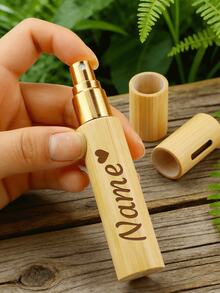 Customized Bamboo Fragrance Atomizer, Personalized Travel Spray Bottle, Wedding Favor, Travel Essential, Portable Gift - The Perfect Companion For Travel, Commute Or Fragrance Touch-Up Anytime, Allowing You To Enjoy Your Desired Scent - 10ml - View 6