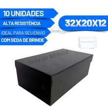 10 Boxes For Unisex Shoes 32x20x12 Matte Black - 黑色 - 查看 2