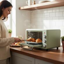 Don Feliz Horno De Sobremesa Negro, 22 L, Horno Small Electrico, Potecia 1500 W, Hasta 250ºC, 3 Modes Of Heat: Grill, Calor Base, And Combination, Puerta Cristal, Temporizador 60 Min - 查看 6
