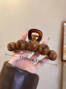 1个优雅简约大珍珠发夹，合金珍珠材质，精致发饰，适合日常、通勤、派对、婚礼等场合，时尚发夹，新年、情人节、母亲节、父亲节、毕业礼物 - 多色 - 查看 6
