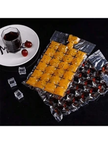 Vegetable, Juice, Puree, Ice Cream, Fruit Ice Cream Bags, Summer Essential, Low Temperature Sealed Storage Bags, Homemade Ice Cream Bags And Food Packaging Bags, Party Kitchen Gift Bags, Ice Packs, Crushed Ice Bags, Ice Tray Bags, Ice Cube Bags, Self-Sealing Transparent Lollipop Ice Bags - Multicolor - View 6