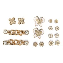 Basic Luxury Gold Sandal Pins And Buttons Set - KIT-pINS-7 - View 3