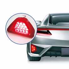 2 Luz LED Antiniebla Trasera para Auto Lámpara de Advertencia Triangular de Alta Intensidad Luz de Freno/Advertencia Impermeable para Vehículos Mejora Visibilidad en Niebla y Lluvia Compatible con Casi Todos los Carros de 12V - A - Ver 2