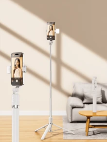 Gậy selfie không dây Bluetooth 1.7m với đèn LED chiếu sáng, xoay 360°, điều khiển từ xa không dây, giá đỡ điện thoại, tương thích với iPhone 16/15/14/13/12/11/Max/Pro/Xs/Xr/X/Plus, Galaxy S25/S24/S23/S22 Ultra và các điện thoại thông minh Android khác, thích hợp cho du lịch và phát trực tiếp. - Một cỡ - Xem 14