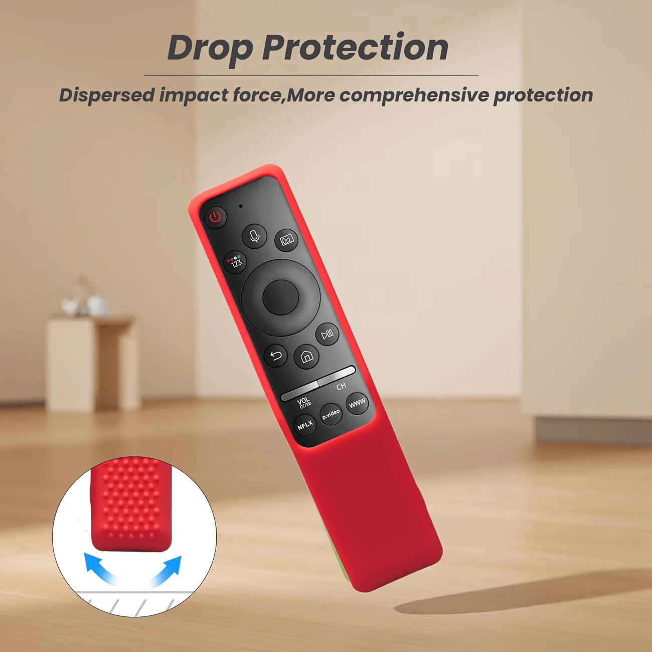 Vỏ bảo vệ điều khiển từ xa BN59-01315A / BN59-01315D / BN59-01315B / BN59-01315D - Chống trượt, chống sốc, dễ lắp đặt, phù hợp với điều khiển từ xa TV thông minh 4K Ultra HD (QLED, The Frame, Crystal UHD, v.v.)