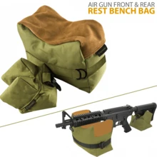 Crystals 2PCS Hunting Shooting Rest Bags Front & Rear Rifle Support Bench Bags Stable Shooting Stand Sandbag - Green - View 4