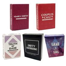 成人派对饮酒卡牌游戏，适合派对娱乐、家庭互动和友好竞技。创意热门21岁生日礼物、情人节礼物、感恩节礼物和圣诞节礼物。 - 彩色 - 查看 1