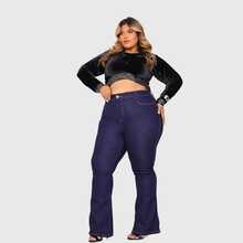 Women's Plus Size High-Waisted Shaping Jeans - Curve Premier Jeans - Làm mềm - Xem 4