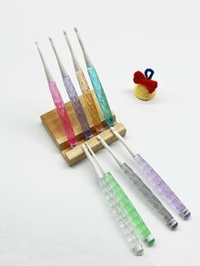 8pcs Highly Attractive Transparent Crystal Handle Crochet Hook Set, 2.5-6.0mm, Lightweight Comfortable Grip Design, Anti-Snag Crochet Tools, Suitable For Doll Making, Blanket, Clothing Knitting And Craft Enthusiasts - Crystal Shank Crochet Hook - View 9