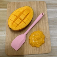 2/4/6件套 8英寸硅胶厨房铲，耐热无缝设计，不刮伤软铲，适用于不粘锅、烘焙、搅拌（粉色/红色/橙色/青柠色，2/4/6件套） - 彩色 - 查看 5