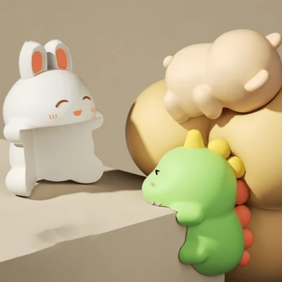 3 Stück Stoßschutz Eckenschutz, Cartoon Anti-Kollisions Polsterstreifen, Schutzabdeckungen für Tischkanten, Fensterecken