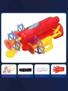 蜘蛛丝发射器软弹玩具，男女通用角色扮演道具，套装包含手套+发射器+吸盘+绳子 - 彩色 - 查看 13