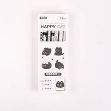 12 Pack Apple Cat Thermal Erasable Blue Gel Pen 0.5 High Value For Students To Brush The Writing Pen. - Sets - View 14