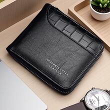Dizorris New Bifold Men's Wallet, Retro Short Imitation Belt Wallet, Multifunctional And Fashionable With Card Slots, Cash And Coin Storage, Complete Zipper Closure, Simple And Elegant Design, Is The Perfect Gift For Travel, Holidays, Birthdays And Special Occasions - Black - View 6