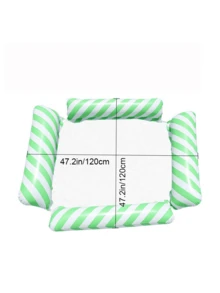 4-Tube Striped Floating Hammock, Adult Inflatable Water Bed, Inflatable Floating Lounger, 2-Tube Hanging Bed, 4-Tube Hanging Bed - Four-tube Floating - View 7