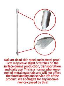 1pc Stainless Steel Dual-Head Nail Clipper/Cuticle Pusher, Manicure Tool, Nail Care, Artificial Nail Tool - Silver - View 7