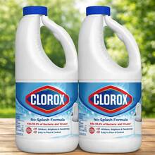 Clorox Splashless Bleach Cleaner, 2 Pack Regular Concentrated Liquid Bleach, Removes Mold, Mildew And Stains, Whitens, For Multi Purpose Cleaning And Laundry, 40 Oz Bottles - Chất lỏng - Xem 2
