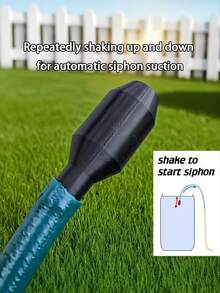 1/5/1pc Self-Priming Siphon Pump, Suitable For Garden, Kitchen, Bathroom Automatic Drainage Tool. Easy To Start By Shaking, Made Of Durable Plastic Material | Multifunctional Non-Electric Drainage Solution - Self-priming Siphon Pump - View 2