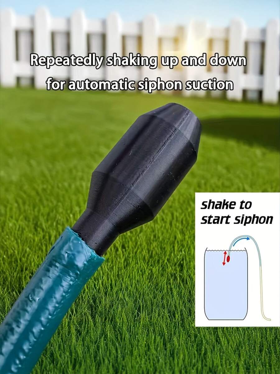 1/5/1pc Self-Priming Siphon Pump, Suitable For Garden, Kitchen, Bathroom Automatic Drainage Tool. Easy To Start By Shaking, Made Of Durable Plastic Material | Multifunctional Non-Electric Drainage Solution