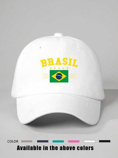 Mũ lưỡi trai in hình quốc kỳ Brazil năm 1938, có thể điều chỉnh kích cỡ, thích hợp cho bé trai và bé gái, phù hợp cho du lịch biển vào mùa xuân/thu và các dịp nghỉ lễ.