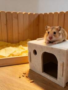 Constant-Temperature Comfortable Hamster Shelter. Soft And Skin-Friendly, Warm In Winter And Cool In Summer. The Secret Base That Gives Hamsters A Sense Of Security. - 16*11*10 - View 4