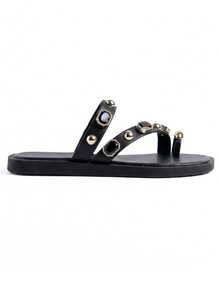 Women's Sandal, Stylish, Delicate, , Blogger-Worthy, Summer Style. - màu đen - Xem 2