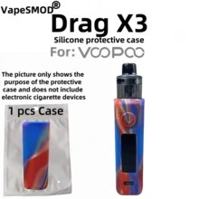 VapeSMOD Hot-Selling Silicone Case Suitable For VOOPOO Dragx3 Body, Anti-Slip, Anti-Fall, Anti-Collision, Protective Shell With Savin Texture Pattern - Multicolor - View 12