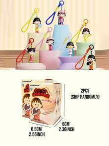 Móc khóa hộp bí ẩn Chibi Maruko-chan - Hướng dẫn minh họa về việc thay đổi công việc - Nhiều màu - Xem 13