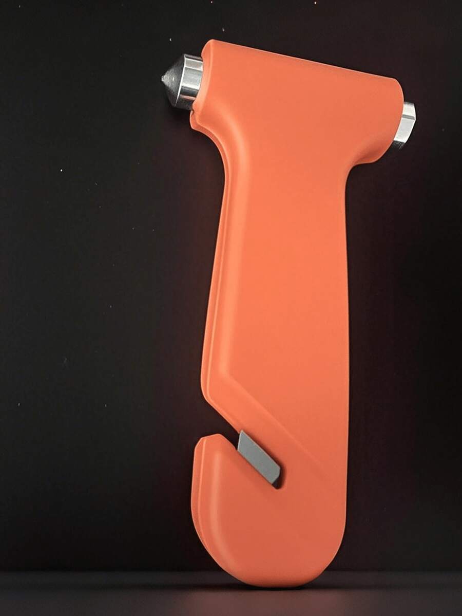 1 Multifunctional Three-In-One Safety Hammer With Window Breaker, Car Safety Equipment, Mini Solid Safety Hammer, Car Mounted Safety Escape Tool - A - View 1