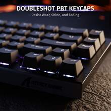 ATTACK SHARK X68HE 60% Mechanical Keyboard With Magnetic Switches | 8000Hz Polling Rate RT Function | PBT Keycaps RGB NKRO For Win/Mac - View 5