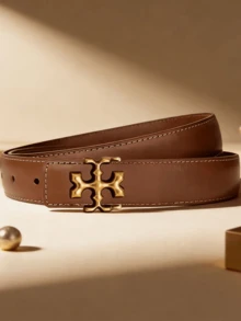 Cinturón de moda minimalista clásico para mujer con hebilla con letra, cinturón de cuero versátil de estilo europeo y americano para pantalones y trajes - Multicolor - Ver 4