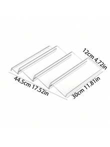 4pcs Stackable Clear Acrylic Spice Organizer , Kitchen Drawer Countertop Cabinet - Transparent - View 12