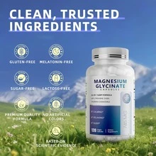 MM IMATCHME Magnesium Glycinate 850mg Capsules With L-Theanine, Chamomile & GABA For Sleep, Calmness, Muscle, Bone Health & Immune Support, Magnesium For Women And Men, Vegan, High-Absorption, 120 Count - 120 Count - View 7