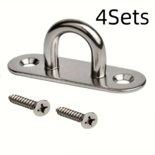 5pcs Stainless Steel Thickened Ceiling Hook, Heavy Duty Hanging Hook For Fans, Pulleys - Silver - View 15